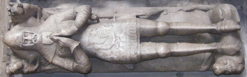 Ashbourne - St Oswald Edmund Cokayne 1403 effigy 1412